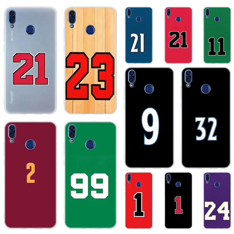 

basketball clothes number design Soft Case Cover For Huawei Honor 9 10 Lite 6X 7X 8X Max Phone cases 7A 8A 8C V20 PLAY 10i