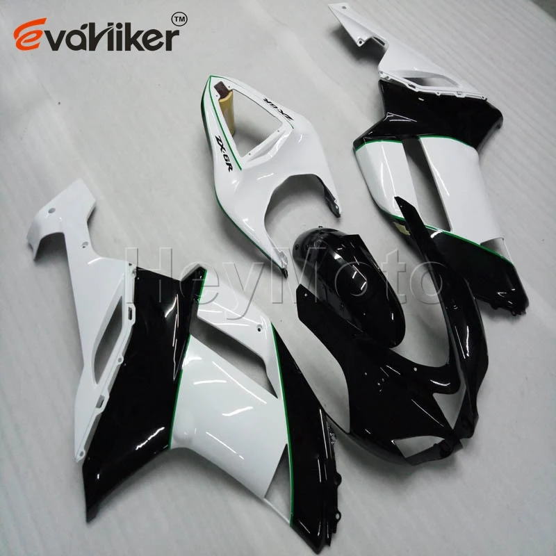 Пользовательский Обтекатель капота мотоцикла для ZX-6R 2007-2008 ZX 6R 07 0 ABS мотор панели заказ+ золотой черный - Цвет: E