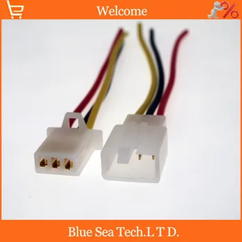 

White 2.8mm 3 pin Electrical Connector plug with 10CM copper wire for E-Bike,Motorcycle,Motorbike,car, etc