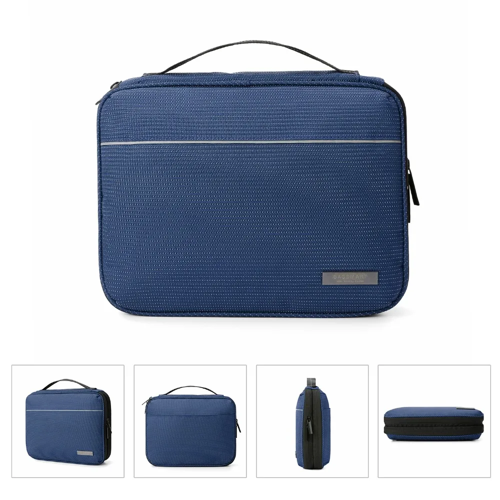 Cables Blue BAGSMART Travel Cable Organizer Cases Electronics Accessories Storage Bag for Hard Drives