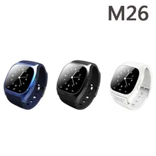 Wasserdicht smart watch m26 frau männer bluetooth smartwatch sync anruf pedometer anti-verlorene für android smartphone