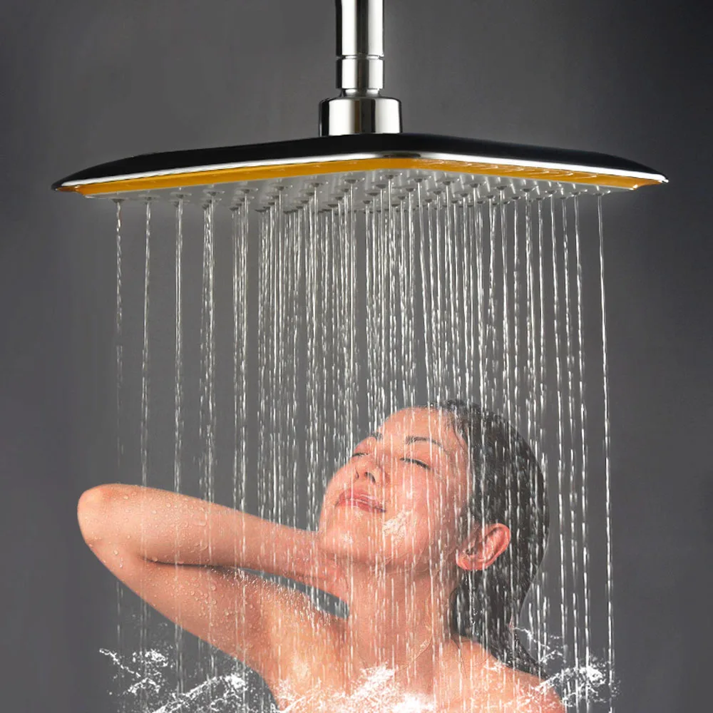 

8 Inch Bathroom Shower Head Set Top Over Head Rotate 360 Degree Stainless Steel Hand Held Large Rainfall Shower Head Sprayer