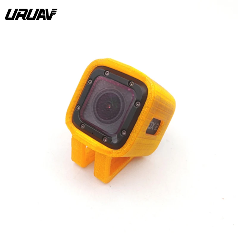 

URUAV TPU 35 Degree Camera Orange Protective Case Mount for Foxeer Box 2 FPV Camera Spare Part DIY Accessories 61x44x46mm
