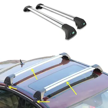 

2PCS Aluminum Cross Bar Roof Cargo Luggage Rack For Nissan QASHQAI 2010-2016