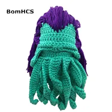 BomHCS Забавный осьминог шапочка зимняя обувь ручной работы вязаная шапка подарок на Хэллоуин Косплэй