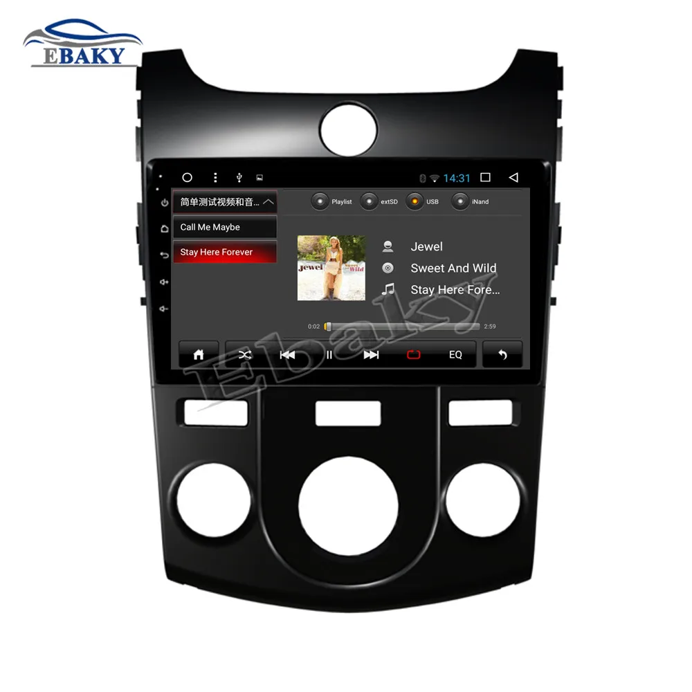 Sale NaviTopia 9inch 1GB/2GB RAM Quad Core/Octa Core Android 7.1/8.1 Car DVD Radio for KIA Forte/Cerato 2009- with GPS 16