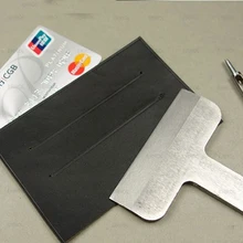 Кожаная фурнитура бумажник держатель для карт с полосками ручной перфоратор инструмент 57 мм 87