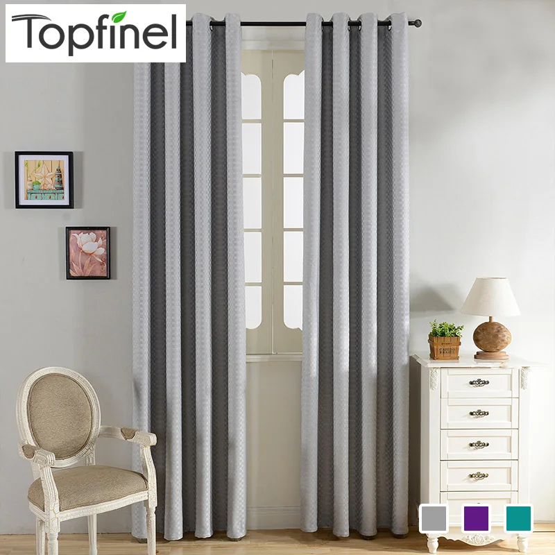 

Top Finel Plaid Pattern Design Blackout Curtains for Living Room the Bedroom Window Blinds Room Dark Curtains Window Treatments
