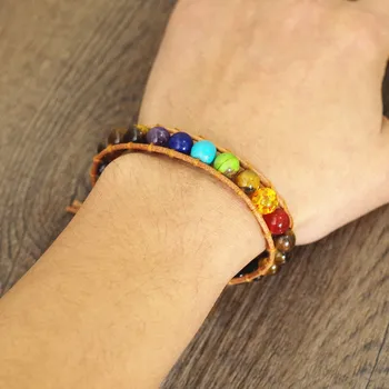 Bracelet 7 Chakras de Guérison Homme