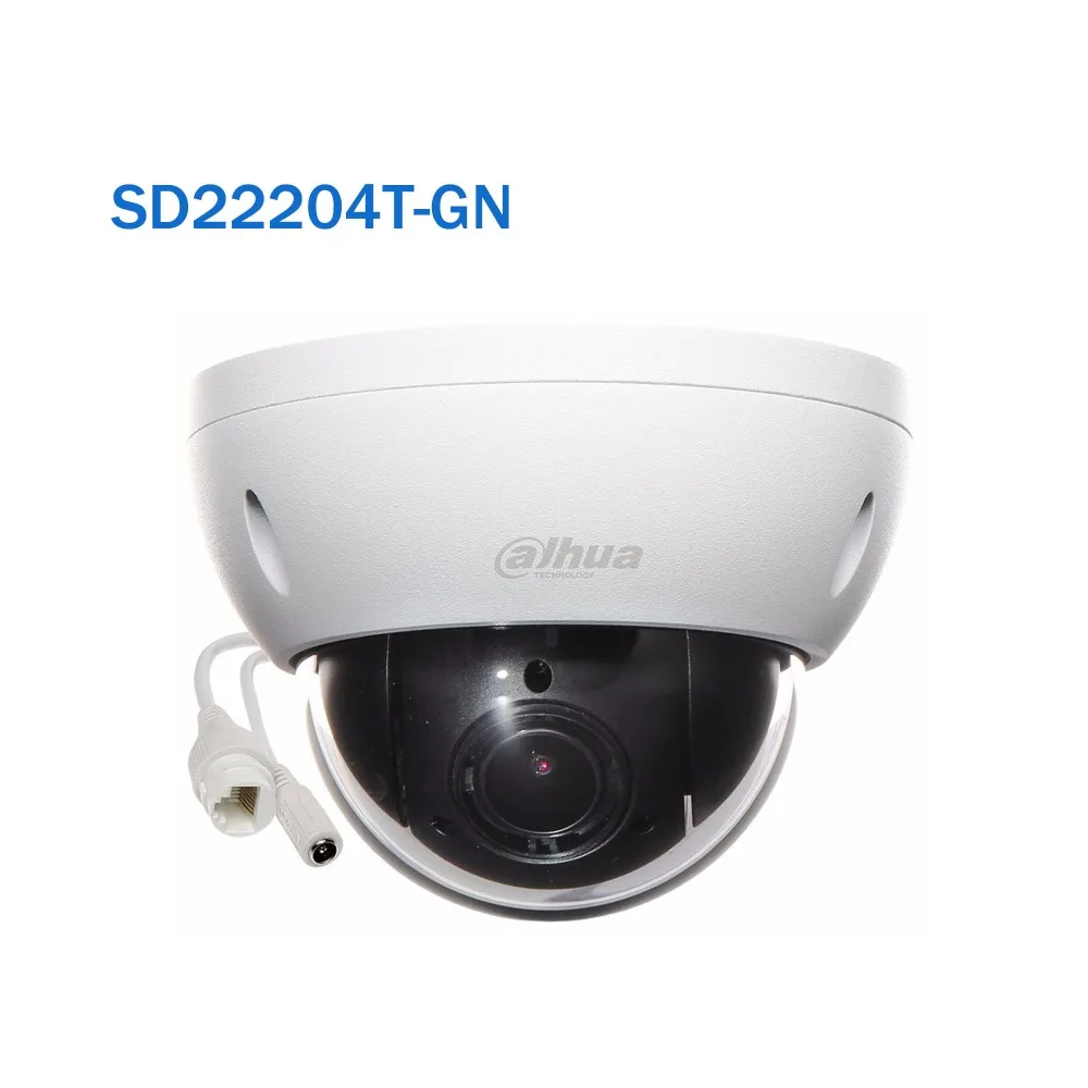 Оригинальный DH-SD22204T-GN CCTV IP камера 2 мегапикселя Full HD сети мини купольная 4x оптический зум POE SD22204T-GN