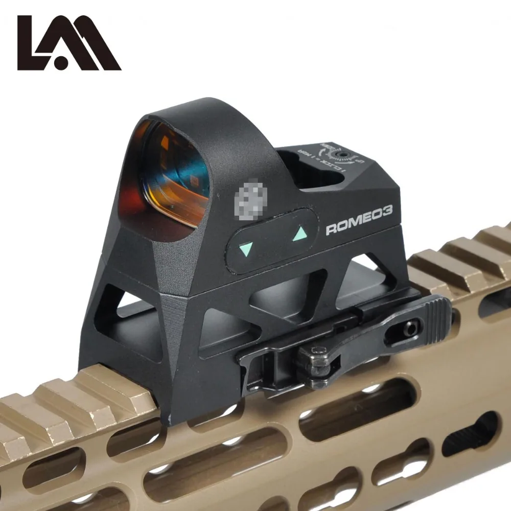 

LAMBUL ROMEO3 1x25 Mini Reflex Sight 3 MOA Dot Reticle Red Dot Sight Scope Picatinny QD Mount for Rifles Carbines