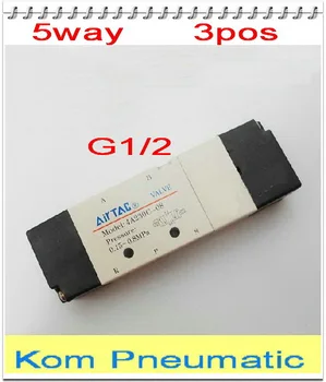 

Free Shipping 4A230-08 5 Port 3 Position Double Head 1/4" bsp Solenoid Air Control Valve Inner Piloted Acting 1/4 bspt