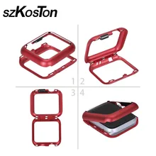 Корпус часов Магнитная Адсорбция Алюминий металлическая рамка из алюминиевого сплава все защитный чехол для Apple Watch серии 1 2 3 Чехол, 38, 42 мм, версия