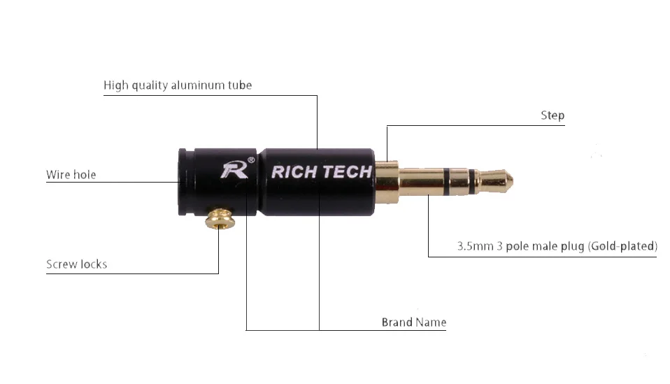 3 Poles 3.5mm Male Plug (4)