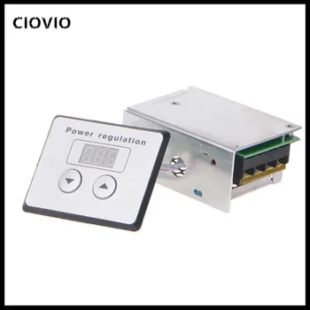 

Voltage Regulator AC 220V 4000W SCR Thyristor Digital Control SCR Electronic Voltage Regulator Speed Control Dimmer Thermostat