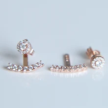 Новые роскошные маленькие круглые Австрийские прозрачные CZ серьги для женщин модные вечерние элегантные серьги-гвоздики ювелирные изделия