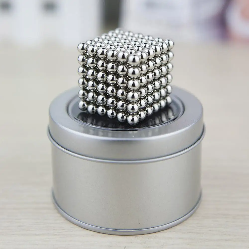 Neocube Plata Ø 5mm Esferas magnéticas de neodimio, 216 piezas