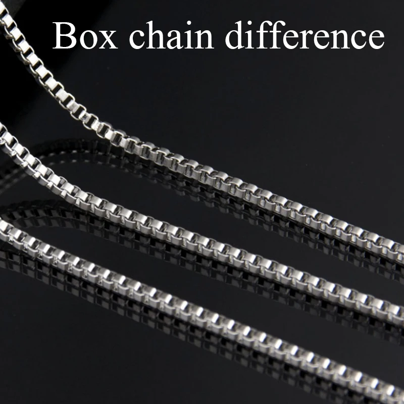 Box chain differencein Chain Necklaces from Jewelry & Accessories on