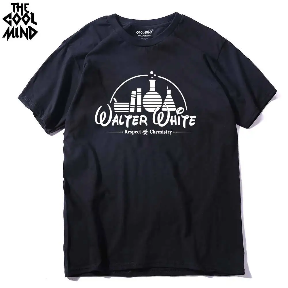 

COOLMIND BR0122A 100% Cotton casual breaking bad men T shirt casual Short Sleeve Tee shirt Tops Heisenberg men T-shirt