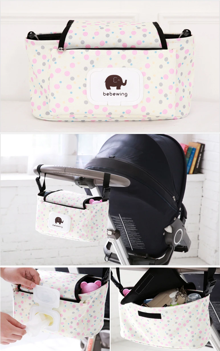 Многофункциональная сумка для детских подгузников, висящая на коляске, Детская сумка для мам, сумка для хранения подгузников на открытом воздухе, водонепроницаемый органайзер для детских вещей