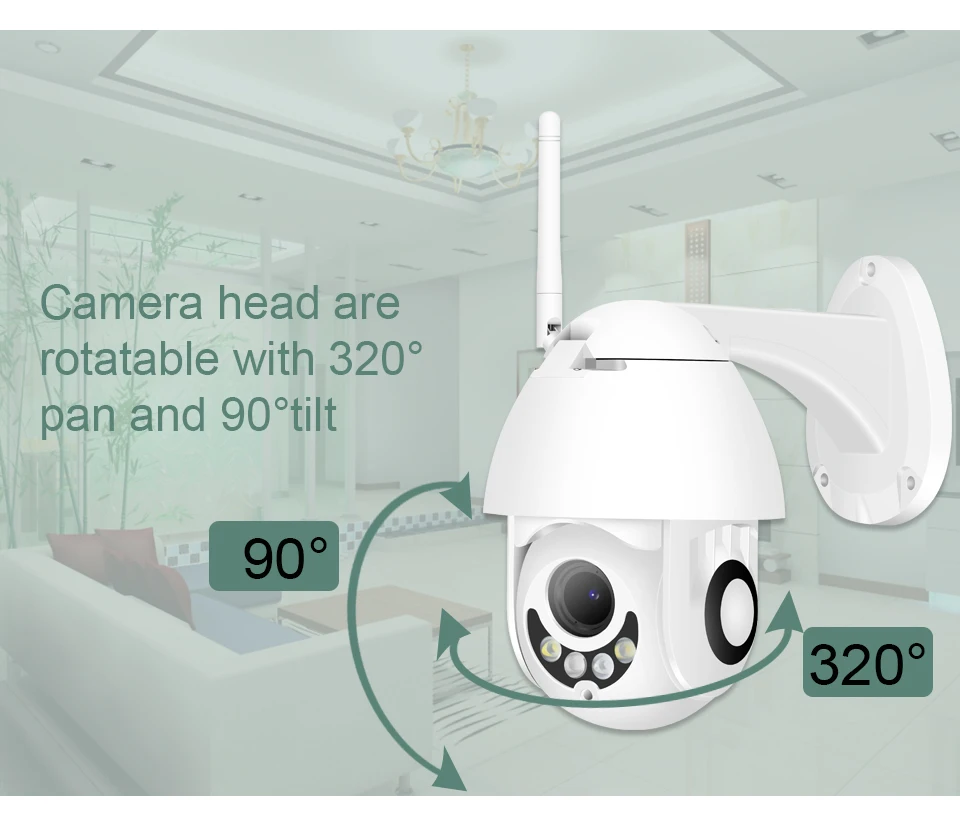 IP камера BESDER купольная 1080P 2 Мп PTZ Wi Fi|Камеры видеонаблюдения| |