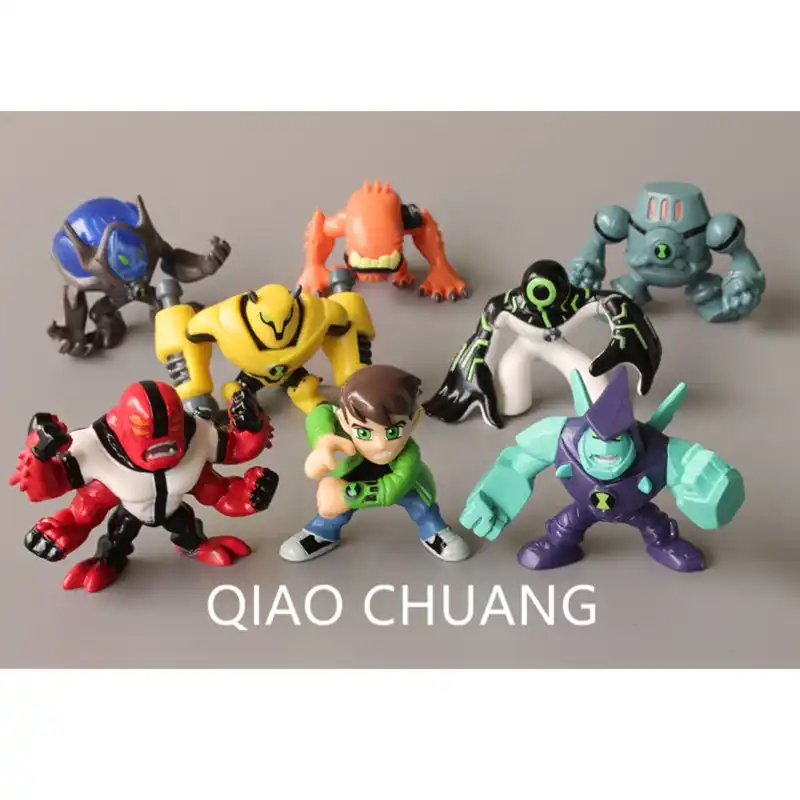 Cartoon Ben 10 Pvc Action Figure 8 Pz Set Ben Tennyson Wildmutt Four Arms Upgrade Diamondhead Grey Matter Model Toy G501 Aliexpress