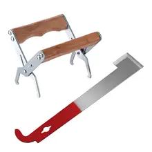 2 шт./компл. Инструменты для пчеловодства комплект из двух комбинаций половина красный косичка Ножи деревянной ручкой гнездо Рамный