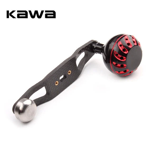 Best Price KAWA New Fishing Reel Carbon Handle Single Rocker Accessory With Counterweight Length 110mm Suit For Daiwa Abu Shimano Reel DIY Best Price KAWA New Fishing Reel Carbon Handle Single Rocker Accessory With Counterweight Length 110mm Suit For Daiwa Abu Shimano Reel DIY