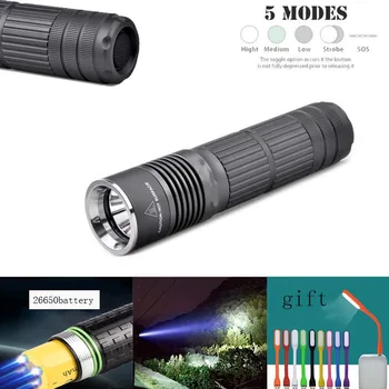 

A8 3800lm 5-Mode LUZ glare flashlight 26650 rechargeable T6 long-range outdoor home LED super bright multi-function xenon lamp