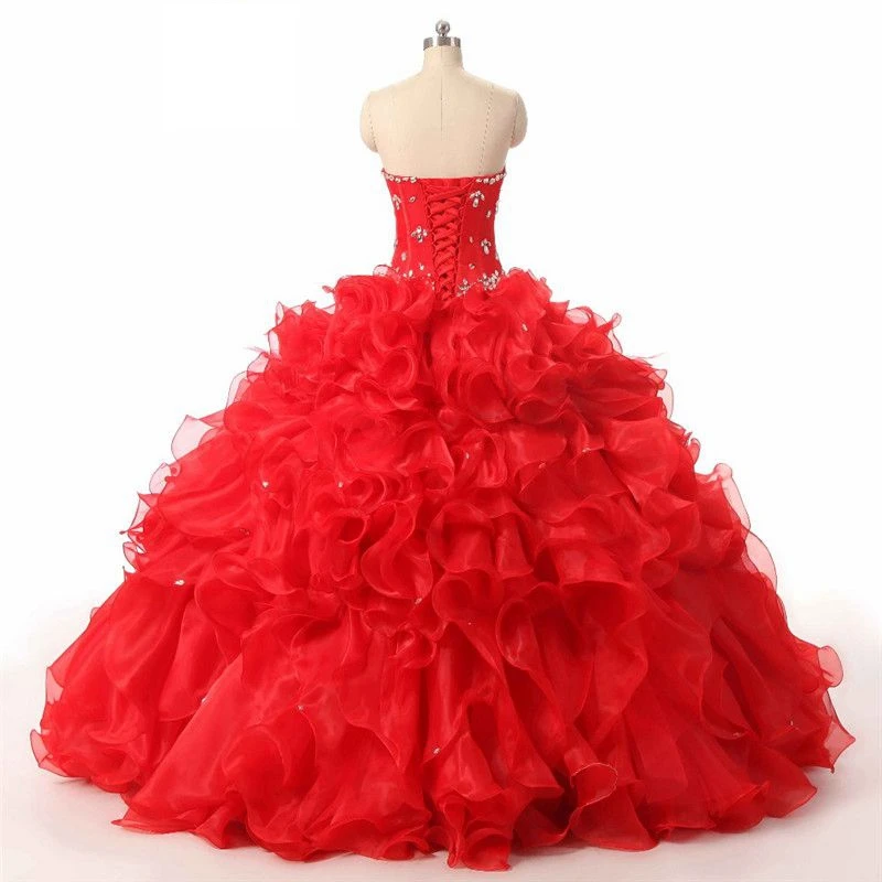 ANGELSBRIDEP Ball Gown Quinceanera Dresses For 15 Party Debutante Gowns Sparking Crystal Sweetheart High Quality Celebrity Gown
