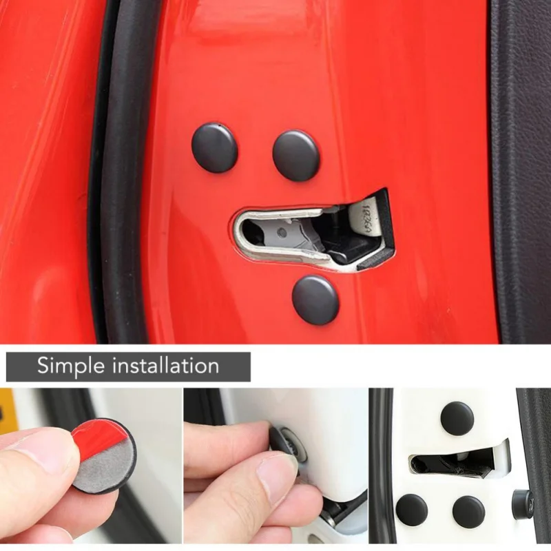 

12X Car Door Screws Covers Sticker For Peugeot 206 307 407 308 207 208 Opel Insignia Corsa Kia Ceed Rio 3 4 Cerato Sportage 2018