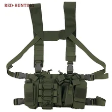 Тактический нагрудный светильник, открытый жилет, Регулируемый военный страйкбол, пейнтбол, Охотничий Жилет с подсумок