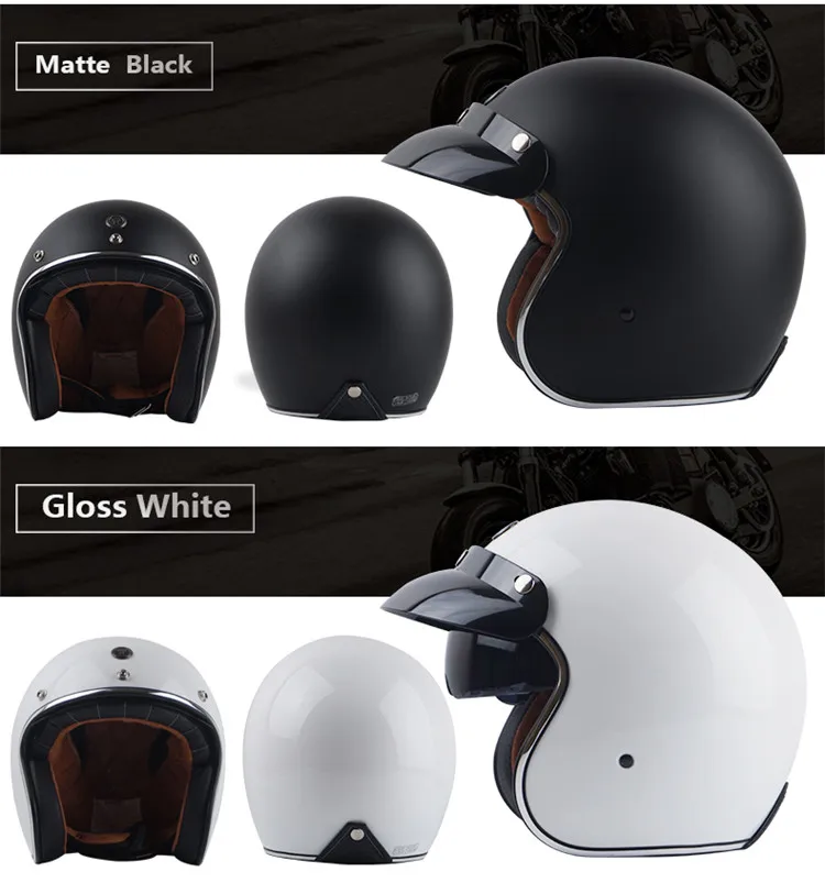 retro open face helmet