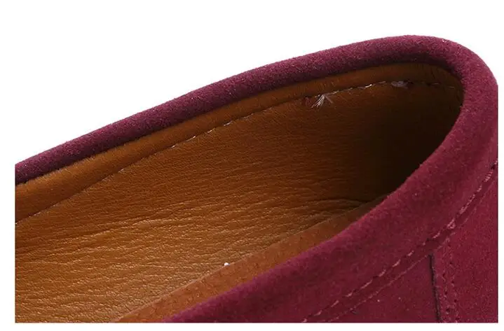 Г., Зимняя женская обувь на платформе Кожаные Замшевые слипоны, кроссовки лоферы с бахромой, Мокасины, женская обувь, N428