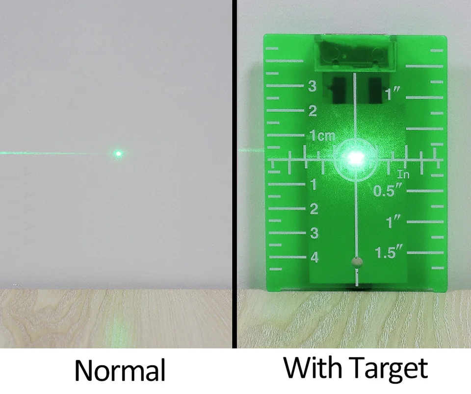 Huepar зеленая карта с подставкой для зеленого луча поперечные Лазерные уровни лазерное усиление может быть магнитным/висячим на