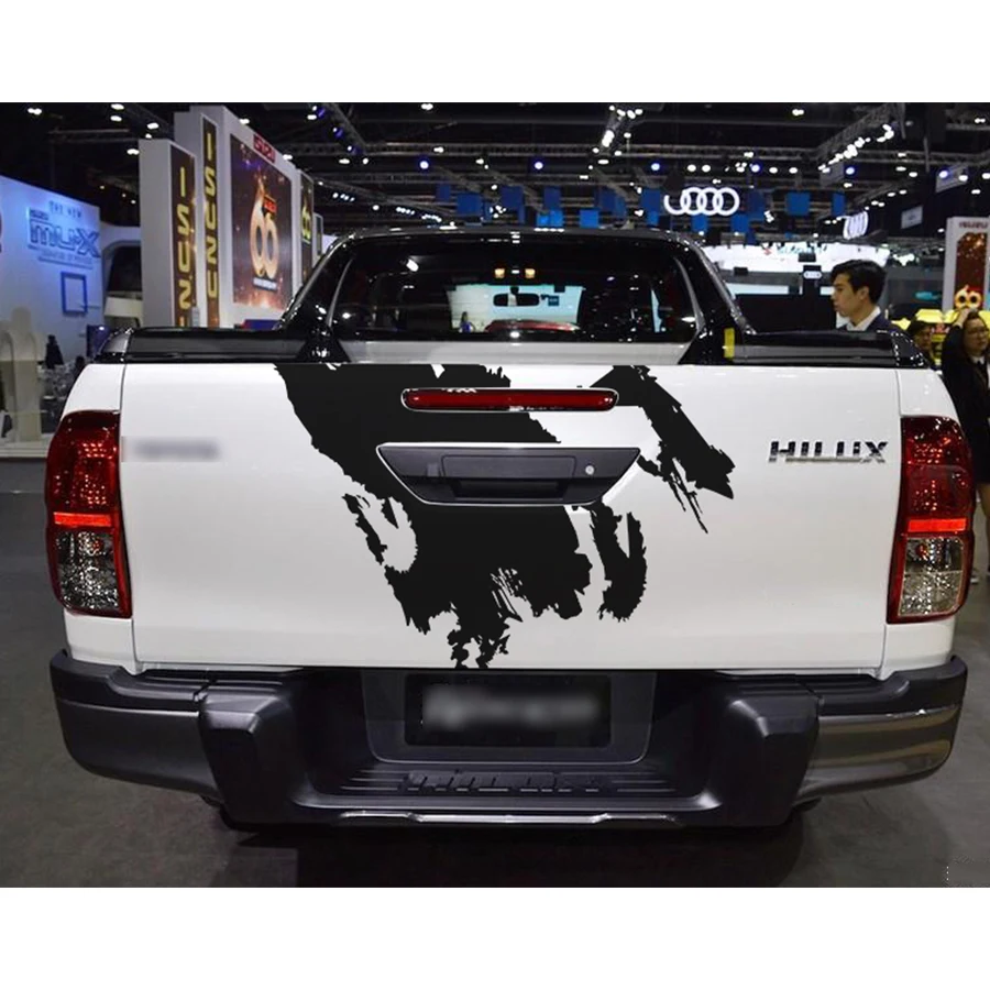 1 шт. Виниловая наклейка на заднюю дверь для TOYOTA HILUX revo или vigo 2015-2019 | Автомобили и