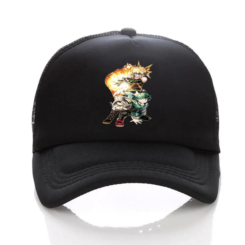 Anime My Hero Academia hat Izuku Midoriya Katsuki Bakugou Unisex Adjustable Summer Fitted Snapback cap Baseball Cap Cosplay Hat harris tweed baseball cap Baseball Caps