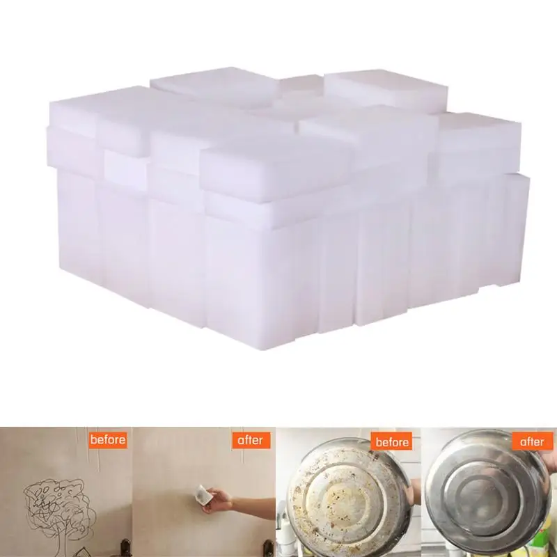 20 шт. белая волшебная губка Меламиновый ластик мочалки для кухни инструменты для уборки ванной комнаты 100*60*20 мм
