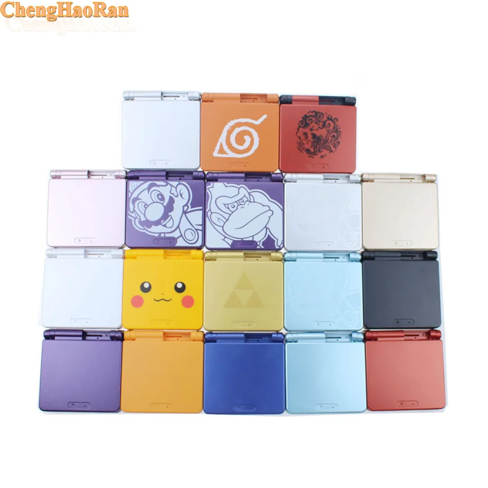 ChengHaoRan 18 models in stock 1pc Chinese Dragon Housing Shell Case Cover for Nintend Gameboy Advance SP GBA SP button screen