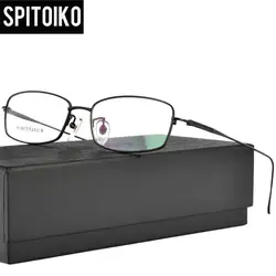 SPITOIKO чистый очки с титановой оправой для мужчин прямоугольник очки от близорукости очки 8309