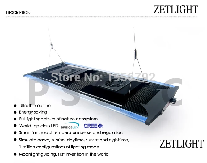 Хит! wifi ZT6600 светодиодный светильник для аквариума с регулируемой яркостью для коралловых рифов, растений, полный спектр морских аквариумов, Светодиодная лампа US/DE