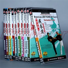 Брюс Ли Jeet kune do cours, полный набор 10 DVD, китайский обучающий диск для боевых искусств, обучающий DVD для кунг-фу, английский подзаголовок