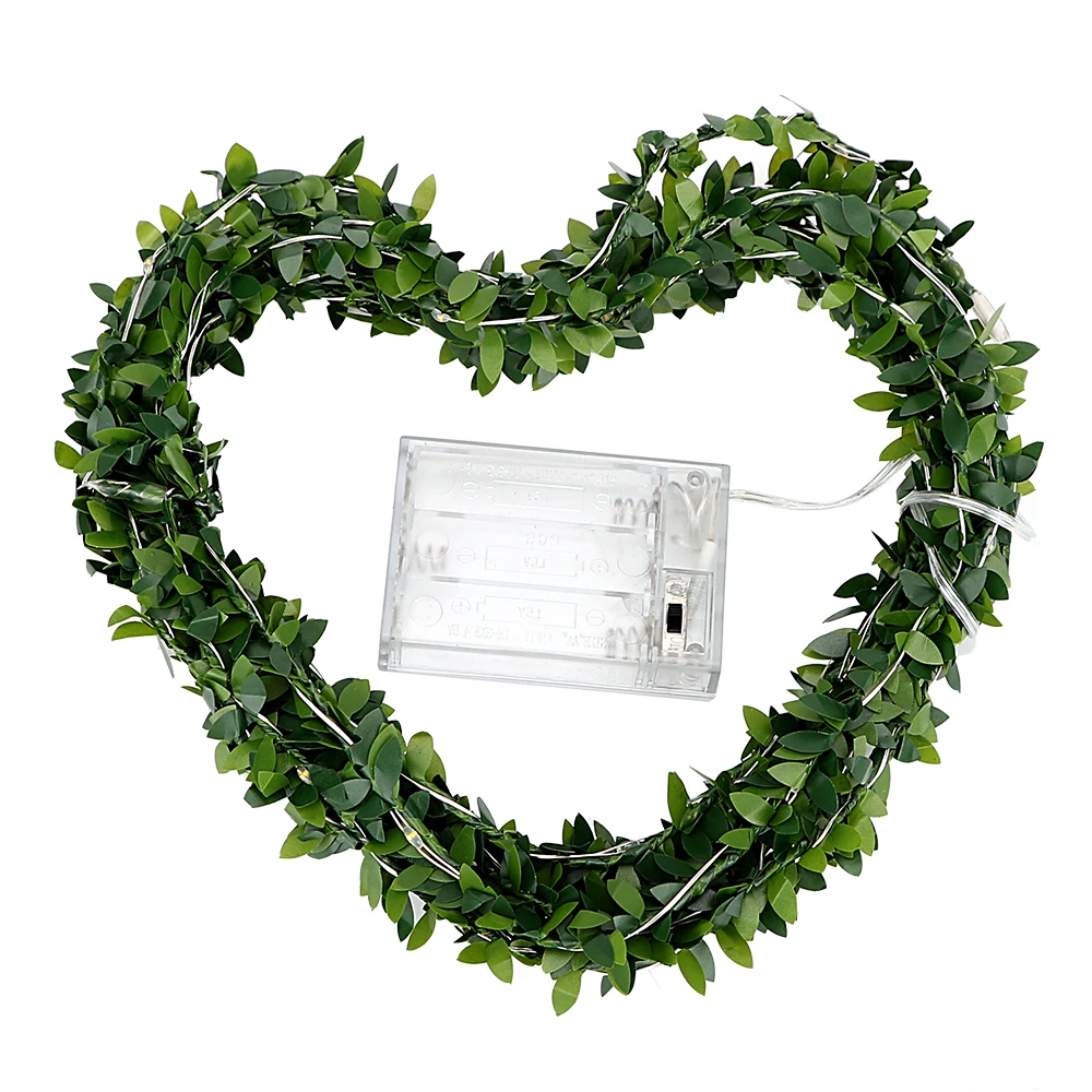 

ITimo 5M LED Fairy String Lights for Garland Christmas Wedding Party Event Decoration Leaf Holiday Lamp Battery Operate 50 LEDs
