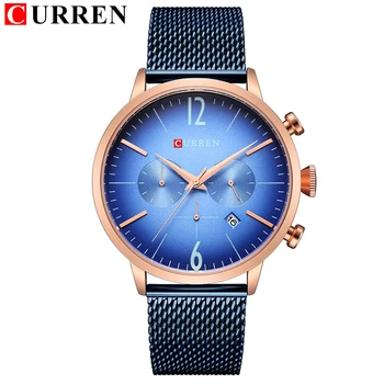 

Luxury Brand Men Sport Watches CURREN Men's Digital Quartz Clock Stainless Steel Waterproof Wrist Watch relogio masculino 8313