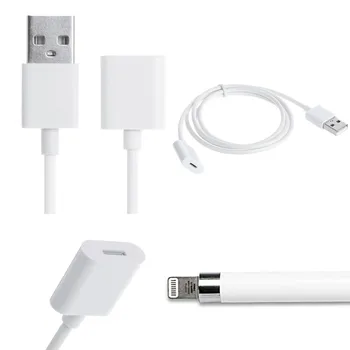 

1m USB Male For Lightning 8-Pin Female Charging Adapter Cable For iPad Pro Pencil