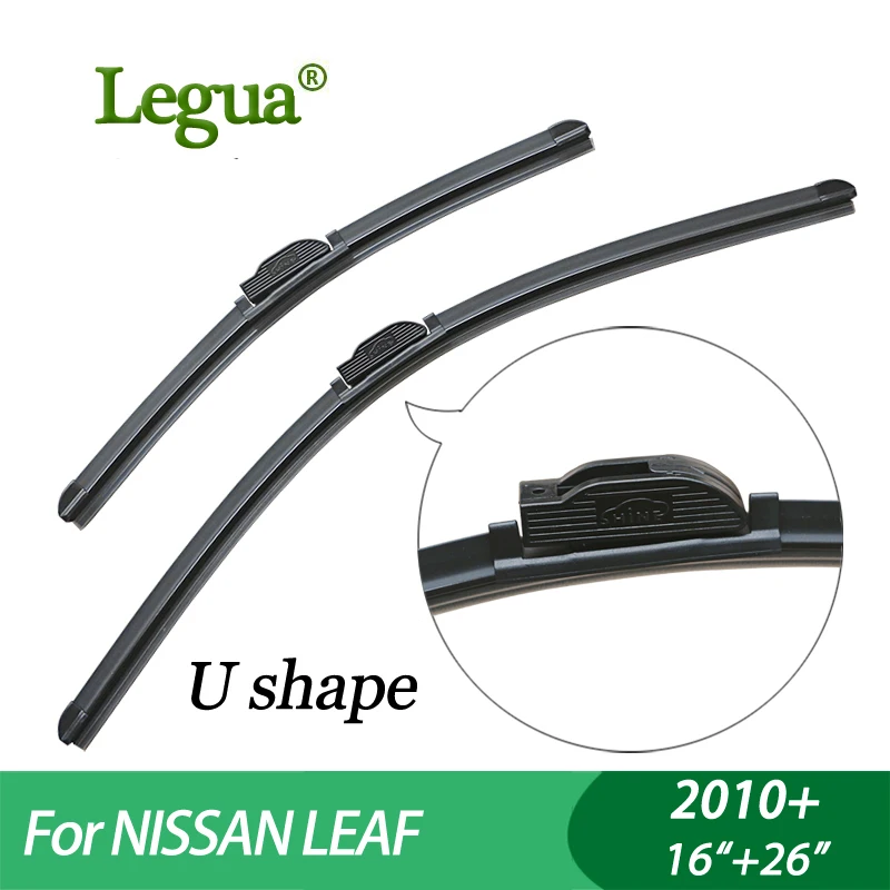 Legua щетки стеклоочистителя для Nissan Leaf(2010+), 1"+ 26", автомобильный стеклоочиститель, бескостный, стеклоочиститель, автомобильный аксессуар