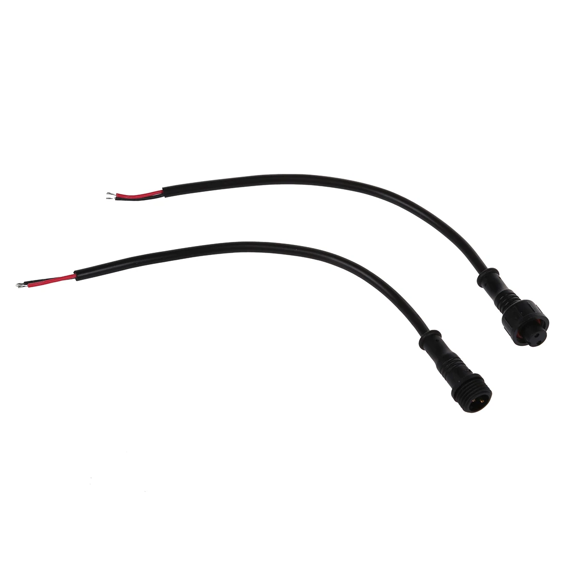 

Male Female Plug 2 Pin LED Waterproof Connector Cable Black