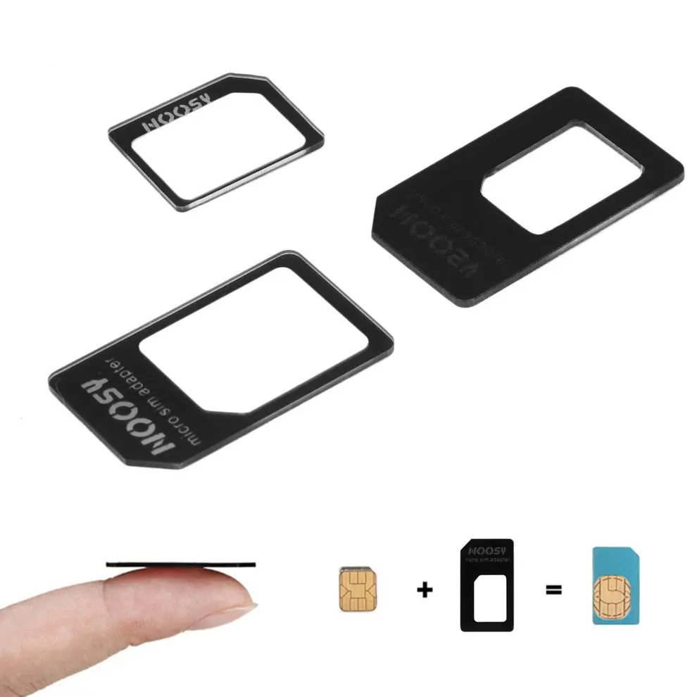 10 шт. 3 в 1 черный Nano SIM Micro Стандартный MICRO адаптер для iPhone 5 мобильный телефон