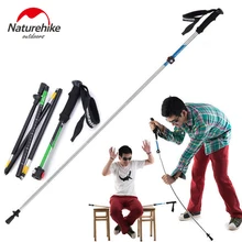 NatureHike Ultra-light EVA Handle 5-Section Adjustable Canes Walking Sticks Trekking Pole Alpenstock For Outdoor 1PCS