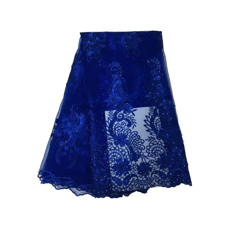 

Latest Net French Lace Material High Quality French Net African Lace Fabric With Stone Nigerian Wedding African Lace !yd041303